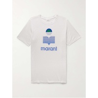 이자벨마랑 ISABEL MARANT Karman Logo-Print Linen-Jersey T-Shirt 1647597331682622