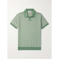 MR P. Honeycomb-Knit Cotton Polo Shirt 1647597331824511