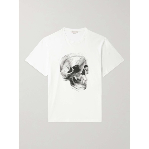 알렉산더 맥퀸 알렉산더맥퀸 ALEXANDER MCQUEEN Logo-Print Cotton-Jersey T-Shirt 1647597331888761