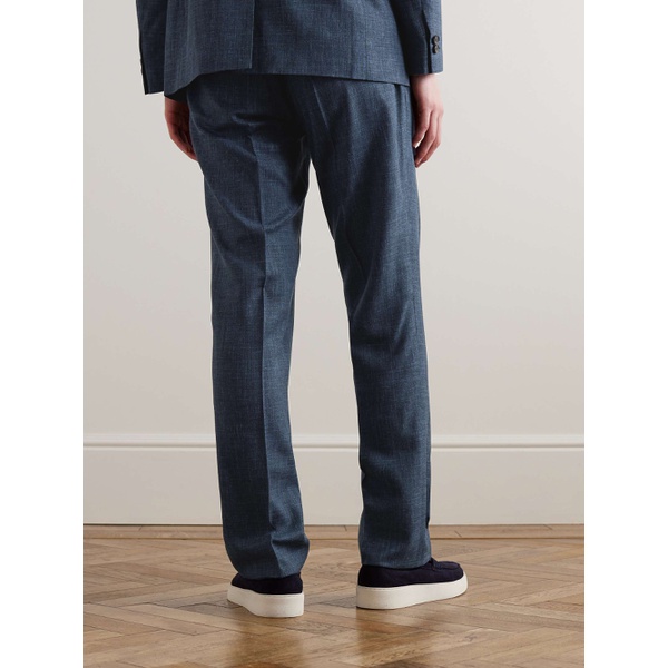  MR P. Mike Straight-Leg Pleated Wool, Silk and Linen-Blend Suit Trousers 1647597332005205