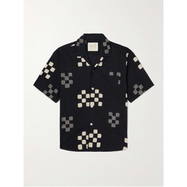 KARDO Ronen Convertible-Collar Checked Cotton Shirt 1647597332709195