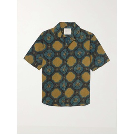 KARDO Ronen Convertible-Collar Printed Cotton Shirt 1647597332709201