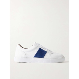 MR P. Larry Pebble-Grain Leather and Suede Sneakers 1647597332760709