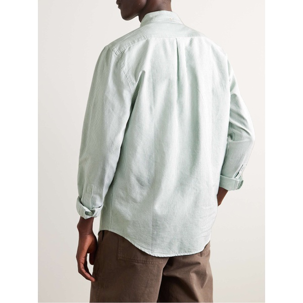  PORTUGUESE FLANNEL Belavista Button-Down Collar Striped Cotton Oxford Shirt 1647597333837844