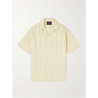 PORTUGUESE FLANNEL Almada Convertible-Collar Embroidered Cotton-Gauze Shirt 1647597333837866