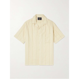 PORTUGUESE FLANNEL Almada Convertible-Collar Embroidered Cotton-Gauze Shirt 1647597333837866