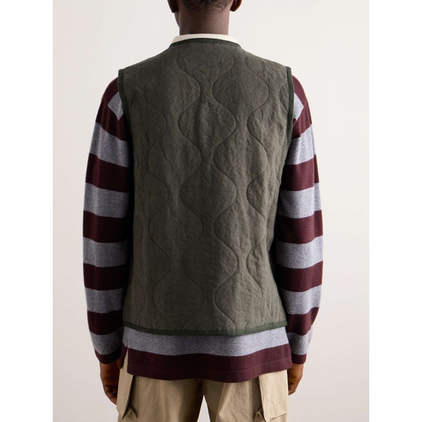  A KIND OF GUISE Bogdan Quilted Padded Stone-Washed Linen Gilet 1647597334060345