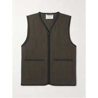 A KIND OF GUISE Bogdan Quilted Padded Stone-Washed Linen Gilet 1647597334060345
