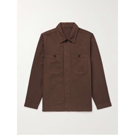 MR P. Garment-Dyed Cotton and Linen-Blend Twill Overshirt 1647597334950173