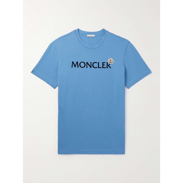 몽클레어 몽클레어 MONCLER Logo-Flocked Cotton-Jersey T-Shirt 1647597335597780