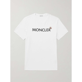 몽클레어 MONCLER Slim-Fit Logo-Flocked Cotton-Jersey T-Shirt 1647597336383792