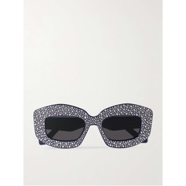 로에베 LOEWE EYEWEAR D-Frame Crystal-Embellished Acetate Sunglasses 1647597336420502