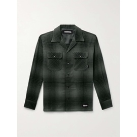 네이버후드상판 NEIGHBORHOOD Convertible-Collar Checked Wool-Blend Shirt 1647597337464971
