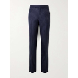 KINGSMAN Argylle Straight-Leg Pinstriped Wool and Cashmere-Blend Suit Trousers 1647597337823082