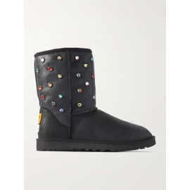 UGG AUSTRALIA + Gallery Dept. Classic Short Regenerate Shearling-Lined Embellished Leather Boots 1647597339430207