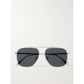 펜디 FENDI Aviator-Style Silver-Tone Sunglasses 27086482324494717