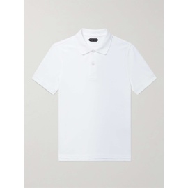 톰포드 TOM FORD Slim-Fit Logo-Embroidered Cotton-Pique Polo Shirt 28941591746629280