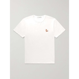MAISON KITSUNEE Chillax Fox Logo-Appliqued Cotton-Jersey T-Shirt 29419655931925944