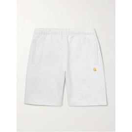 CARHARTT WIP Chase Straight-Leg Logo-Embroidered Cotton-Blend Jersey Shorts 29419655931998852