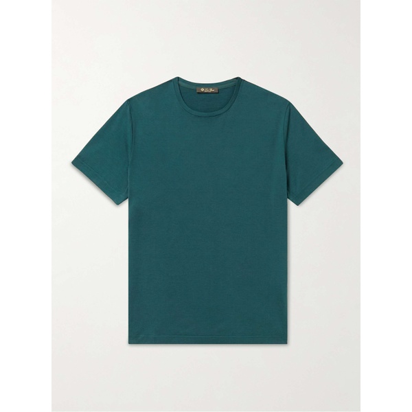  로로 피아나 LORO PIANA Slim-Fit Silk and Cotton-Blend Jersey T-Shirt 29419655932086071