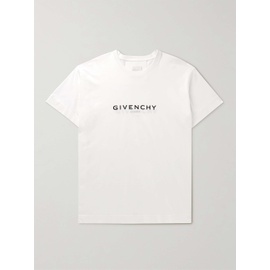 지방시 GIVENCHY Oversized Logo-Print Cotton-Jersey T-Shirt 30629810020329895