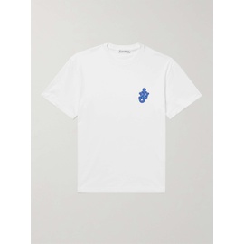 JW 앤더슨 JW ANDERSON Logo-Appliqued Cotton-Jersey T-Shirt 32027475399164383