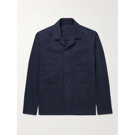 MR P. Camp-Collar Garment-Dyed Organic Cotton Jacket 33258524072128346