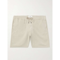 MR P. Straight-Leg Textured Cotton-Dobby Drawstring Shorts 33258524072140607