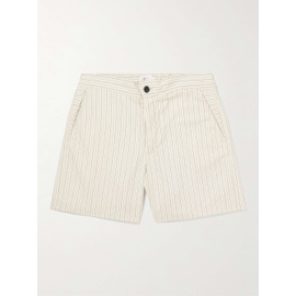 MR P. Pinstriped Cotton-Blend Twill Shorts 33258524072140613