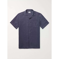 HARTFORD Camp-Collar Linen Shirt 3633577411950693