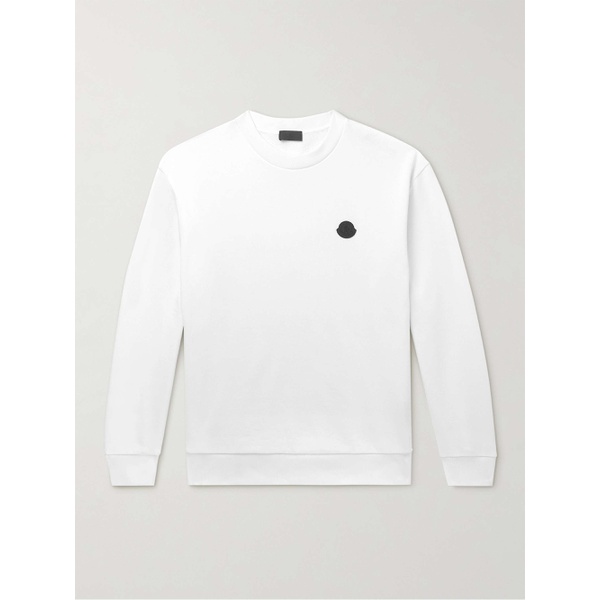 몽클레어 몽클레어 MONCLER Logo-Appliqued Cotton-Jersey Sweatshirt 38063312418171534