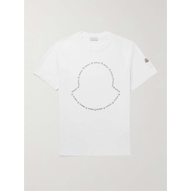 몽클레어 MONCLER Logo-Appliqued Printed Cotton-Jersey T-Shirt 38063312418171561