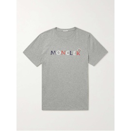 몽클레어 MONCLER Logo-Print Cotton-Jersey T-shirt 38063312418171563
