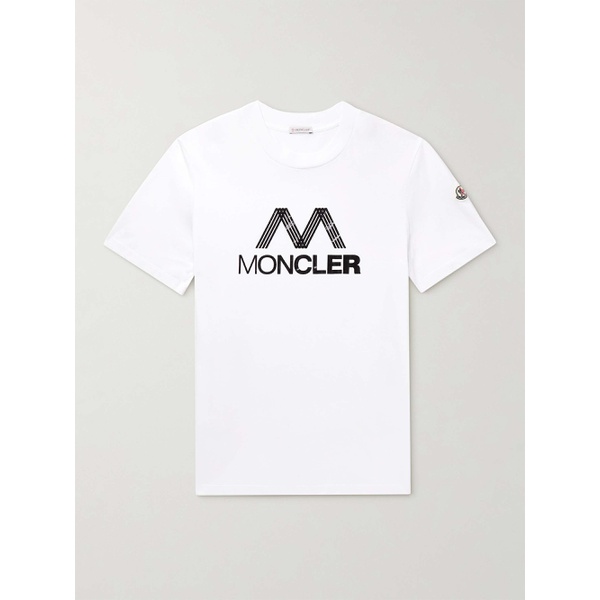 몽클레어 몽클레어 MONCLER Logo-Print Cotton-Jersey T-Shirt 38063312418171573