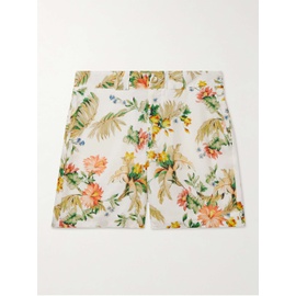 에르뎀 ERDEM Lucas Straight-Leg Floral-Print Linen Bermuda Shorts 38063312419215377