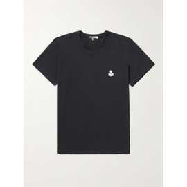 이자벨마랑 ISABEL MARANT Zafferh Logo-Print Cotton-Jersey T-Shirt 38063312419605917