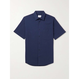 NN07 Errico Cotton-Blend Seersucker Shirt 38063312420325538