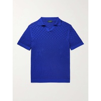 INCOTEX Slim-Fit Textured-Cotton Polo Shirt 38063312420372784