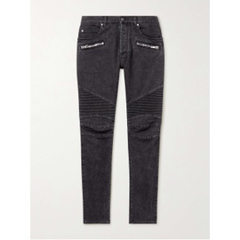 발망 BALMAIN Slim-Fit Zip-Detailed Jeans 38063312420549290