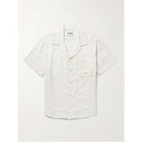 CORRIDOR Camp-Collar Striped Cotton-Blend Seersucker Shirt 43769801094309316