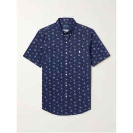 폴로 랄프 로렌 POLO RALPH LAUREN Button-Down Collar Printed Cotton-Oxford Shirt 43769801095816264