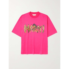 마르니 MARNI Logo-Print Cotton-Jersey T-Shirt 43769801096170701