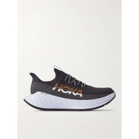 HOKA ONE ONE Carbon X3 Rubber-Trimmed Mesh Running Sneakers 43769801096948453