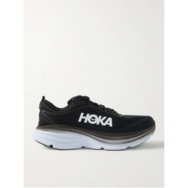 HOKA ONE ONE Bondi 8 Wide-Fit Rubber-Trimmed Mesh Running Sneakers 43769801096948733