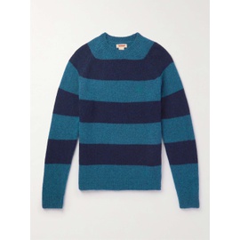 BARACUTA Shetland Striped Wool-Blend Sweater 43769801097158894