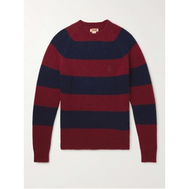 BARACUTA Shetland Striped Wool-Blend Sweater 43769801097158929