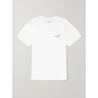 CARHARTT WIP American Script Logo-Embroidered Organic Cotton-Jersey T-Shirt 43769801097910727