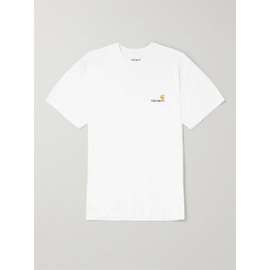 CARHARTT WIP American Script Logo-Embroidered Organic Cotton-Jersey T-Shirt 43769801097910727