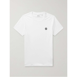 버버리 BURBERRY Slim-Fit Logo-Embroidered Cotton-Jersey T-Shirt 43769801098390311