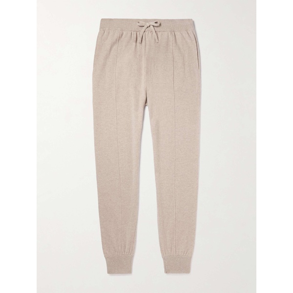  MR P. Tapered Pintucked Wool and Cashmere-Blend Sweatpants 45666037504687792